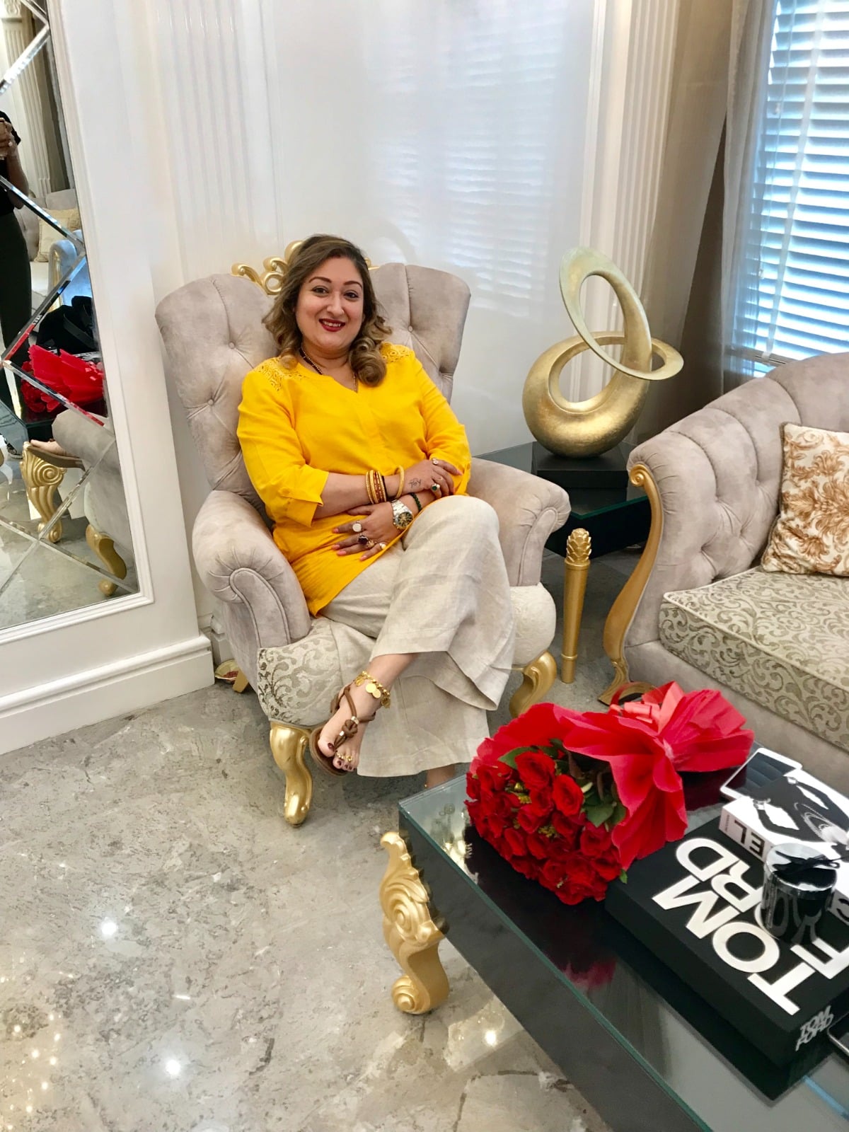 A Belle Femme guest in the studio